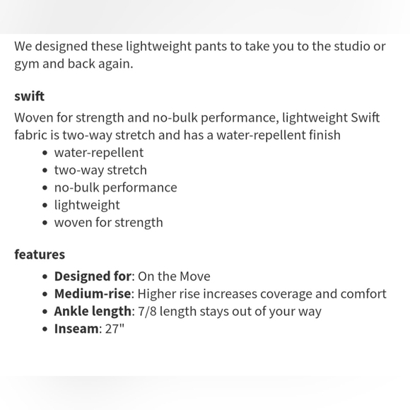 Lululemon Street to Studio Pant - Picture 8 of 8